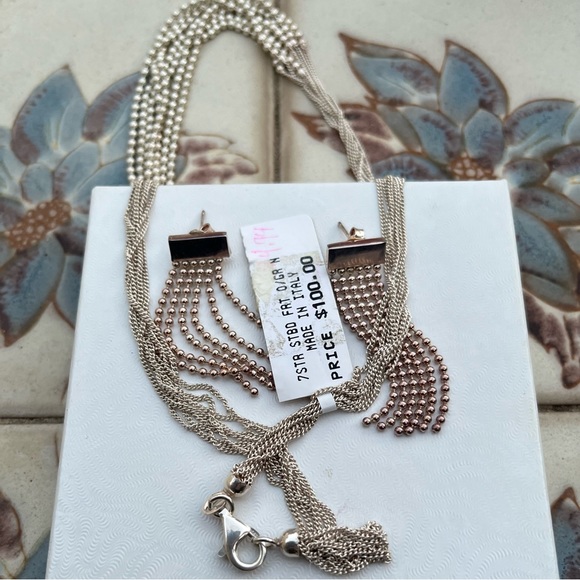 Earrings & necklace set 925 - Picture 4 of 4